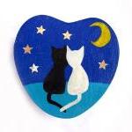 Cat Box, Heart Shaped, Personalized, Handpainted,..