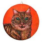 Original Cat Painting, Tabby Cat Art, Cat..