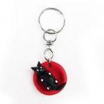 Polymer Clay Cat Key Chain, Baby Cat Miniature,..