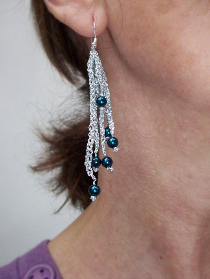 crochet dangle earrings